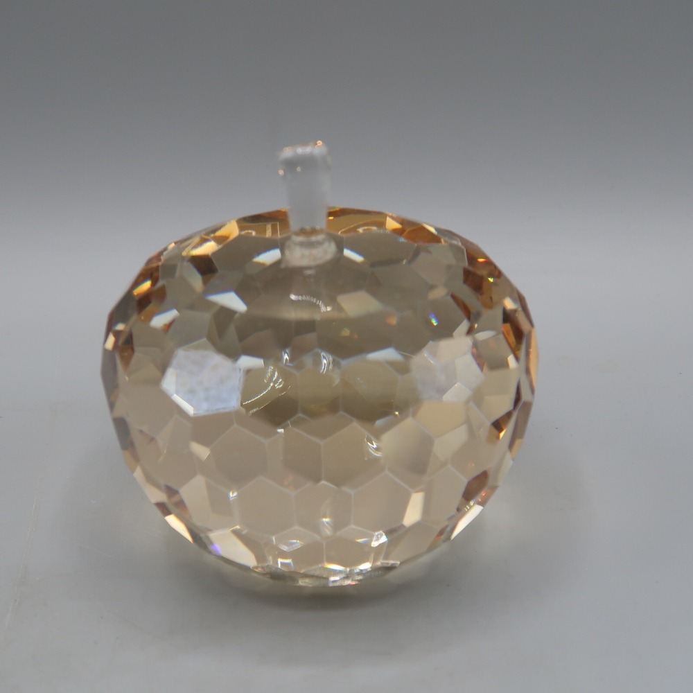 Apple Fruit Crystal Glass Colored Paperweight SD Simon Design